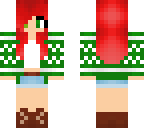 red head christmas sweater