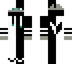 black and white