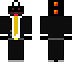 black yoshi with gold tie