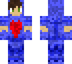 heart blue sweater