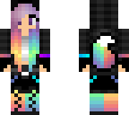 rainbow wolf girl