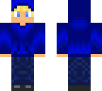 blue hoodie girl