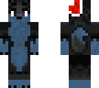 blue wolf with santa hat