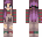 christmas skin purple hair