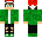 green x-mas hat boy