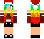 rainbow christmas girl