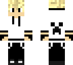 black and white creeper