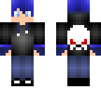 blue haired boy
