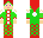 female elf kid in pjs