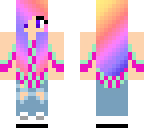rainbow-haired girl