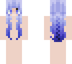 blue haired girl base