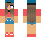 blue shorts girl