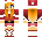 crimson santa girl