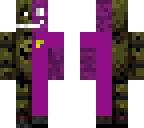 half half purple guy and springtrap