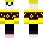 saneess in yellow winter cloths