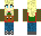 blonde girl christmas sweater