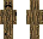 wood with mustache