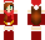 brunette girl at christmas