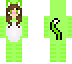 green cat onesie