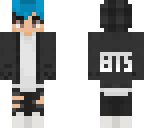 kpop blue hair person