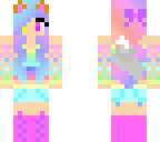 pastel girl half fox