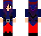 purple hair hermey girl