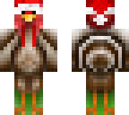turkey with christmas hat