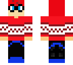 winter red no scarf