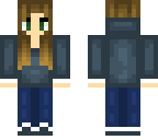 a blue hoodie 