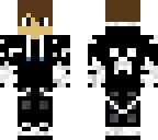 black and white