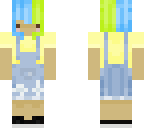 blue and yellow pastel chibi