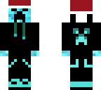 blue creeper with santa hat