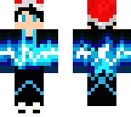 blue fire with santa hat