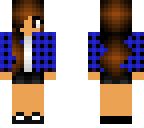 blue flannel girl