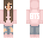 bts pink and whit girly