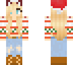 christmas blonde cat girl