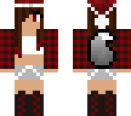 christmas wolf girl