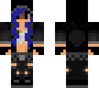 girl arron with blue