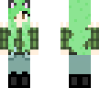 mint cat girl