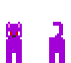 evil purple kitty