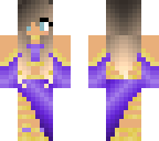 girl purple dress steve model