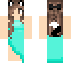 mint wolf dress