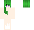partially done green hair 