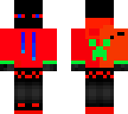 red enderman hoodie cool guy