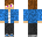 blue guy with purple eyes