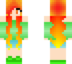 fire nature elemental girl