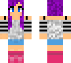 purple haired girl