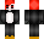 emo penguin with eyeshadow