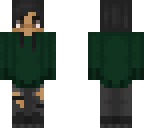 green hoodie