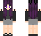 purple hair bunny girl